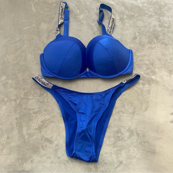 New! Victoria’s Secret wicked shine strap underwire Brazilian bikini 4720 - Picture 2 of 12